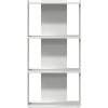 Knihovna se 3 policemi 60 x 30 x 120 cm kompozit [860265] (Barva Bílá)