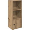 Knihovna dub 31x24x77 cm kompozitní dřevo [860328] (Barva Bílá)
