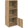 Knihovna dub 31x24x77 cm kompozitní dřevo [860328] (Barva Bílá)