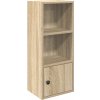 Knihovna 31x24x77 cm kompozitní dřevo [860328] (Barva Bílá)