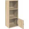 Knihovna 31x24x77 cm kompozitní dřevo [860328] (Barva Bílá)