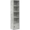 Knihovna 31x24x127 cm kompozitní dřevo [860349] (Barva Betonová šedá)