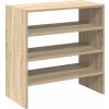 Stojany na boty 2 ks stohovatelné dub 60x30x30,5 cm [858868] (Barva Šedá sonoma)