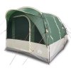 Kempingový stan tunel pro 3 osoby nepromokavý [94622] (Barva Zelená)