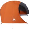 Kempingový stan kopule pro 4 osoby zatemňovací nepromokavý [94729] (Barva Šedá a oranžová)