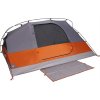 Kempingový stan kopule pro 4 osoby zatemňovací nepromokavý [94729] (Barva Šedá a oranžová)