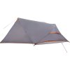 Kempingový stan kopule pro 4 osoby zatemňovací nepromokavý [94729] (Barva Šedá a oranžová)