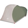 Kempingový stan kopule pro 4 osoby zatemňovací nepromokavý [94729] (Barva Šedá a oranžová)
