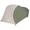 Kempingový stan kopule pro 4 osoby zatemňovací nepromokavý [94729] (Barva Šedá a oranžová)