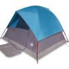Kempingový stan kopule pro 3 osoby nepromokavý [94696] (Barva Modrá)