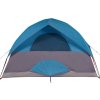 Kempingový stan kopule pro 3 osoby nepromokavý [94696] (Barva Modrá)
