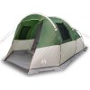 Kempingový stan tunel pro 4 osoby nepromokavý [94631] (Barva Zelená)
