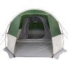 Kempingový stan tunel pro 4 osoby nepromokavý [94631] (Barva Zelená)