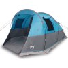 Kempingový stan tunel pro 4 osoby nepromokavý [94631] (Barva Zelená)
