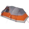 Rodinný stan kopule pro 11 osob nepromokavý [94568] (Barva Šedá a oranžová)
