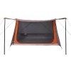 Kempingový stan pro 2 osoby nepromokavý [94531] (Barva Šedá a oranžová)