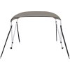 Bimini stříška se 2 oblouky 180x130x110 cm [94793] (Barva Šedá)
