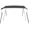 Bimini stříška se 3 oblouky 183 x 140 x 137 cm [94798] (Barva Šedá)