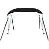 Bimini stříška se 2 oblouky 180x150x110 cm [94797] (Barva Černá)