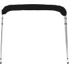 Bimini stříška 4 oblouky námořnická 243x(230–244)x137 cm [94813] (Barva Černá)