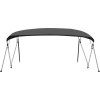 Bimini stříška 4 oblouky námořnická 243x(230–244)x137 cm [94813] (Barva Černá)