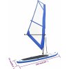 Nafukovací Stand Up Paddleboard s plachtou zeleno-bílý [92210] (Barva Modrá)