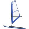 Nafukovací Stand Up Paddleboard s plachtou zeleno-bílý [92210] (Barva Modrá)