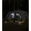 Rodinný stan s LED pro 10 osob světle rychloupínací [94302] (Barva Zelená)