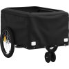 Vozík za kolo černý a 30 kg železo [94101] (Barva Černá)