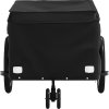 Vozík za kolo černý a 30 kg železo [94101] (Barva Černá)
