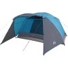 Kempingový stan s verandou pro 4 osoby nepromokavý [94416] (Barva Modrá)