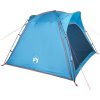 Kempingový stan pro 4 osoby rychloupínací nepromokavý [94357] (Barva Modrá)