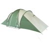 Rodinný stan kopule pro 6 osob nepromokavý [94343] (Barva Zelená)