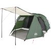 Kempingový stan tunel pro 4 osoby nepromokavý [94397] (Barva Zelená)