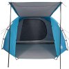 Kempingový stan tunel pro 4 osoby nepromokavý [94397] (Barva Zelená)
