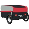 Vozík za kolo černý a 45 kg železo [94069] (Barva Červená)