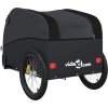 Vozík za kolo černý a 30 kg železo [94122] (Barva Černá)