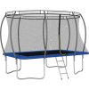 Trampolína s příslušenstvím obdélníková 335x244x90 cm 150 kg [92947] (Barva Šedá)