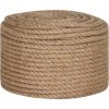 Lano 100% juta 12 mm 100 m [91274] (Barva Přírodní)