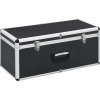 Úložné kufry 2 ks hliníkové [91851] (Barva Černá)