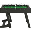 Skládací stolní fotbal 121 x 61 x 80 cm [91938] (Barva Černá)