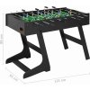 Skládací stolní fotbal 121 x 61 x 80 cm [91938] (Barva Černá)