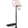 Basketbalový koš 258–363 cm polyethylen [93649] (Barva Černá)