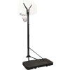 Basketbalový koš 258–363 cm polyethylen [93649] (Barva Černá)