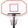 Basketbalový koš 258–363 cm polyethylen [93649] (Barva Černá)