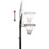 Basketbalový koš 258–363 cm polyethylen [93649] (Barva Černá)