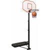 Basketbalový koš 258–363 cm polyethylen [93649] (Barva Černá)