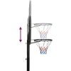 Basketbalový koš 258–363 cm polyethylen [93649] (Barva Černá)