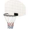Basketbalový koš 71 x 45 x 2 cm polyethylen [93664] (Barva Bílá)