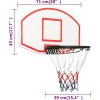 Basketbalový koš 71 x 45 x 2 cm polyethylen [93664] (Barva Bílá)